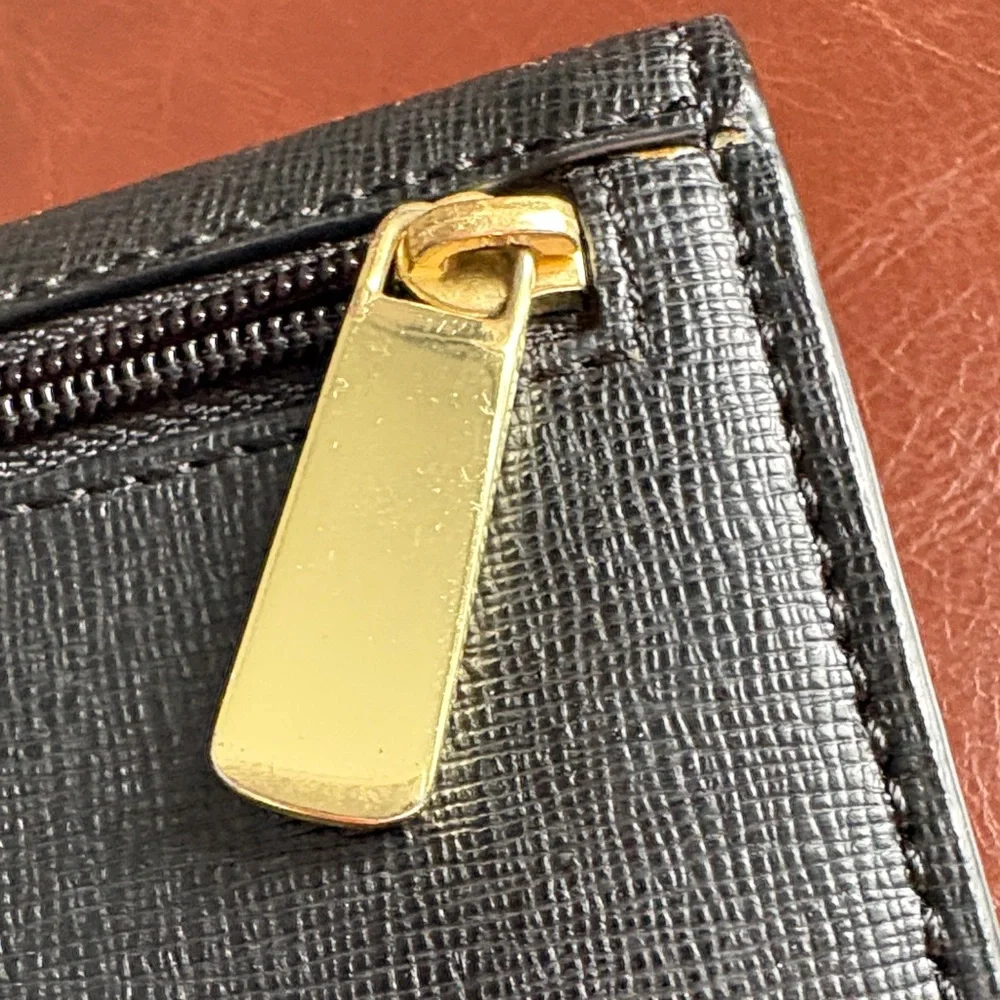 Coach Black Leather Clutch Wallet - Picture 14 of 15